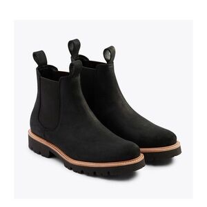 Nisolo go to lug chelsea boot size 7 black leather NWT NIB